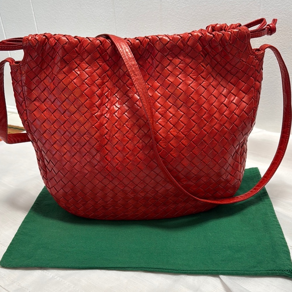 Bottega Veneta Napa handbag with cover bag